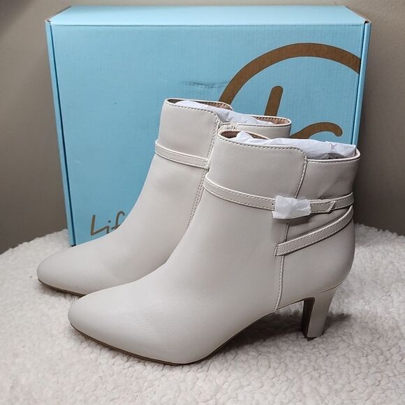 New Life Stride Guild Ankle Bootie Color Bone Size 7 Wide - Picture 5 of 8